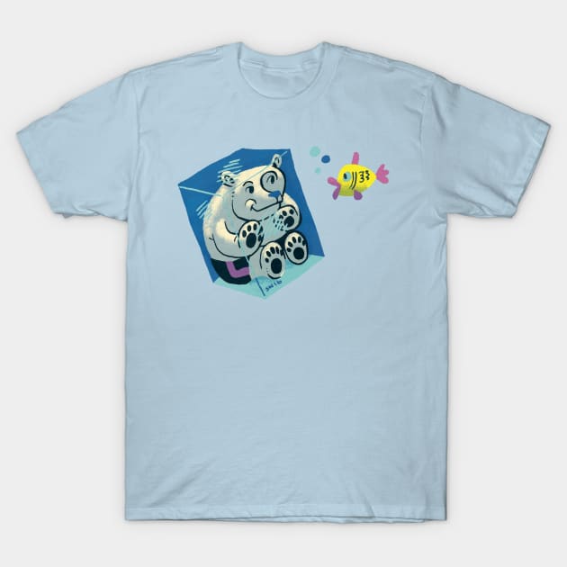 Ice Cube Bear T-Shirt by washburnillustration